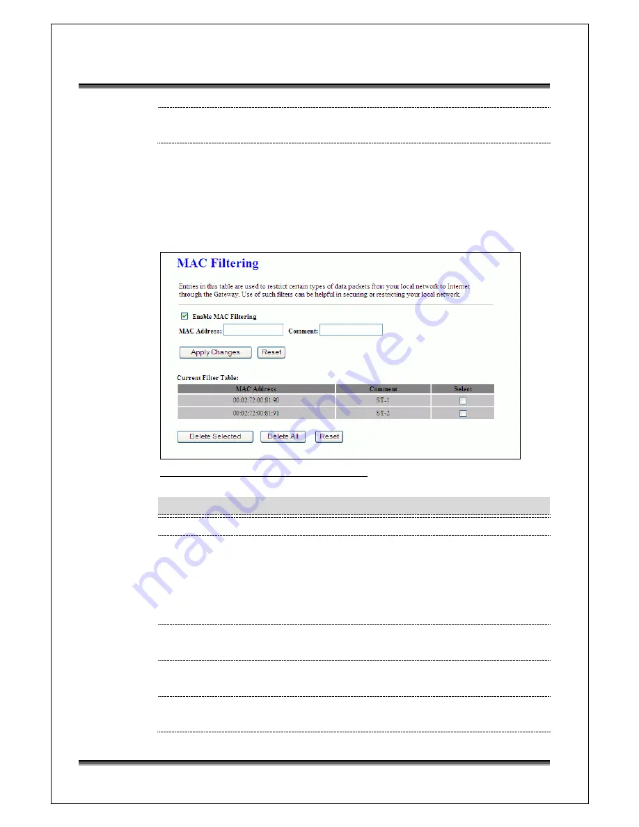 MyTek MWA-6212U User Manual Download Page 60