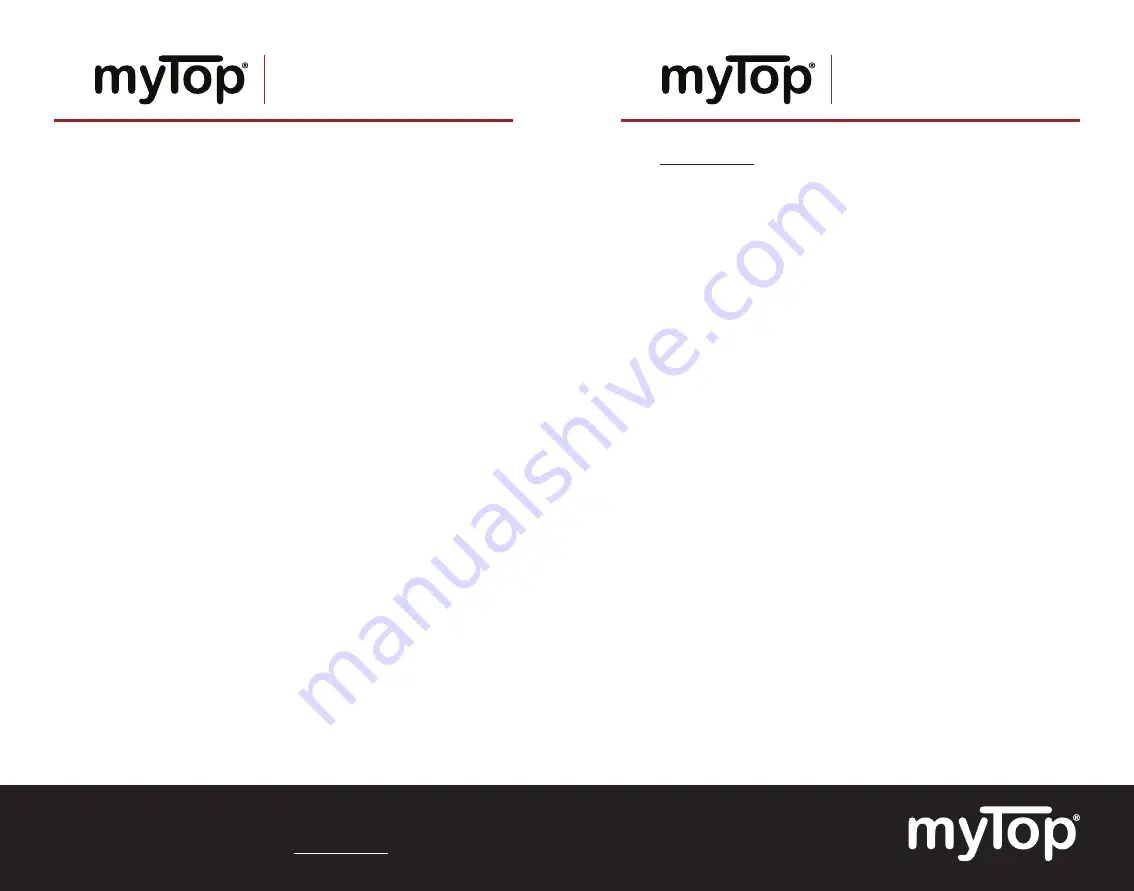 myTop Jeep life Owner'S Manual Download Page 3