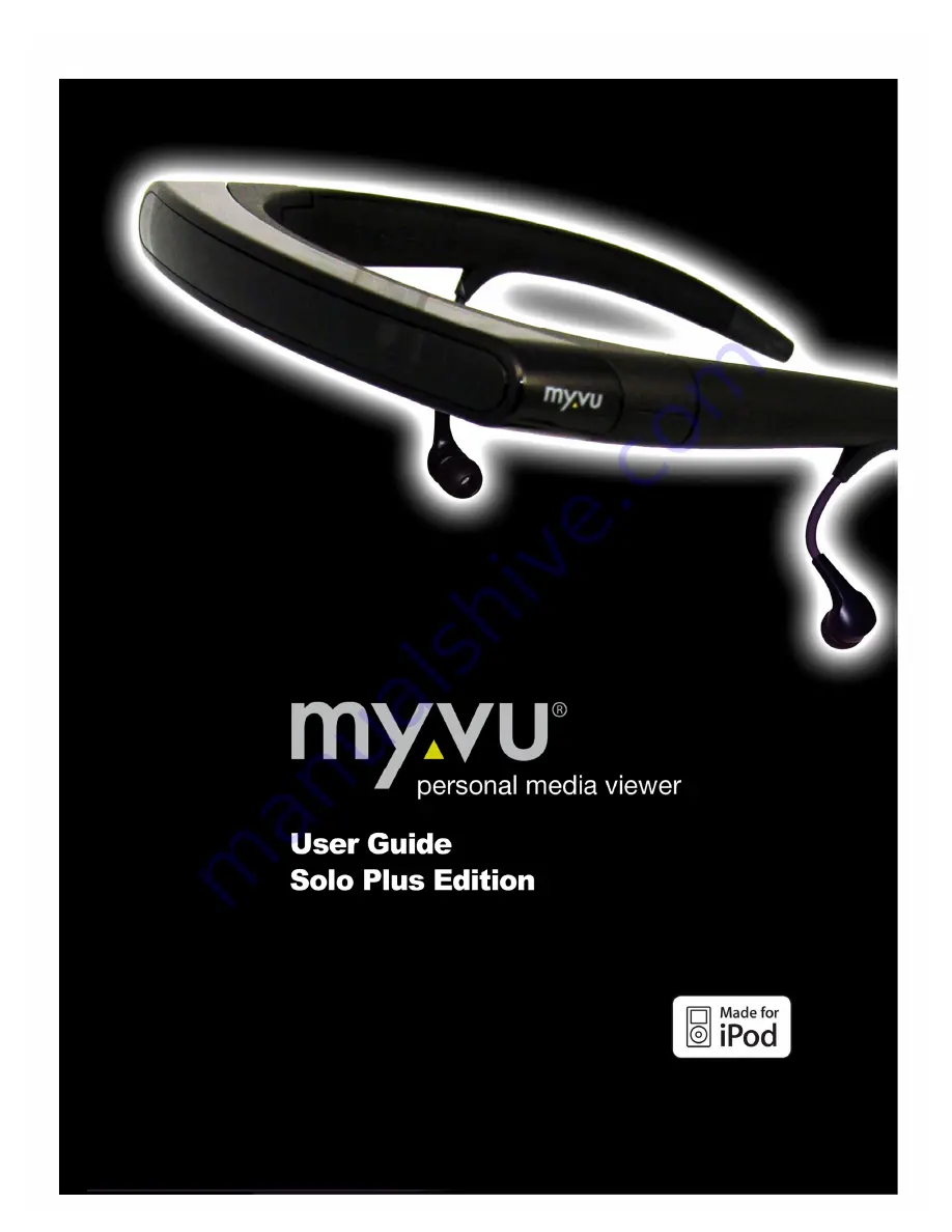 myvu solo plus edition Скачать руководство пользователя страница 1