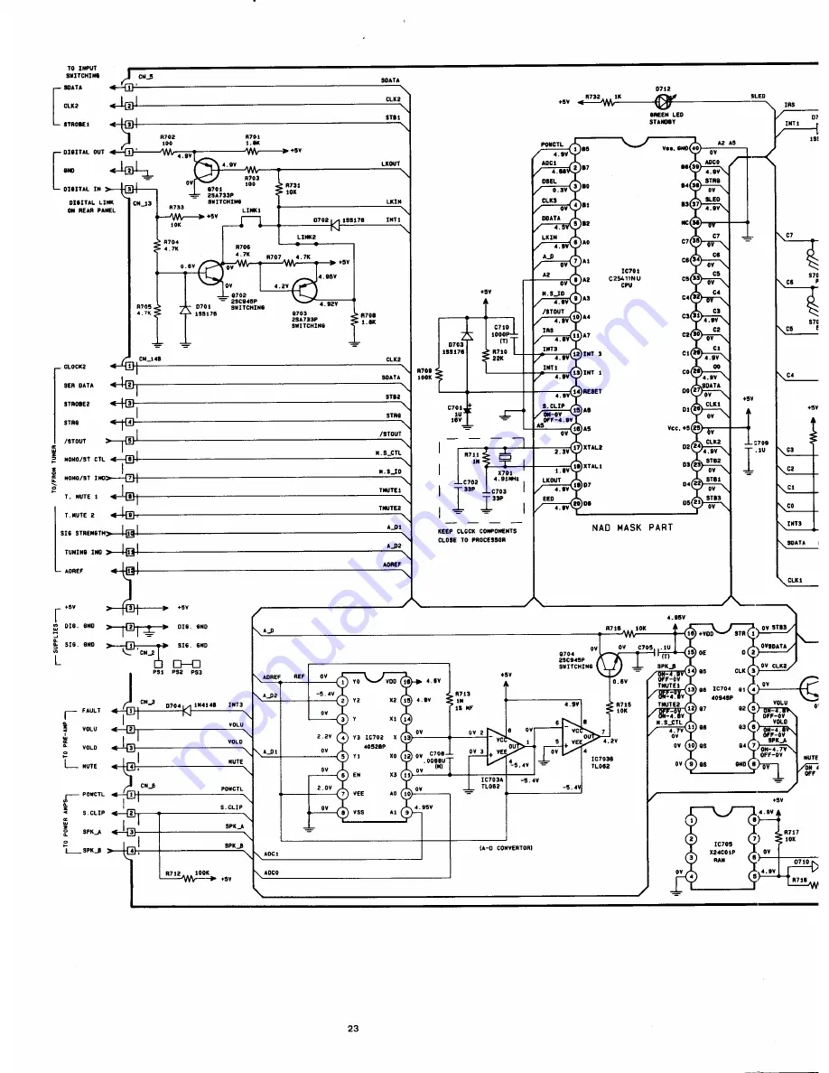 NAD 705 Скачать руководство пользователя страница 22