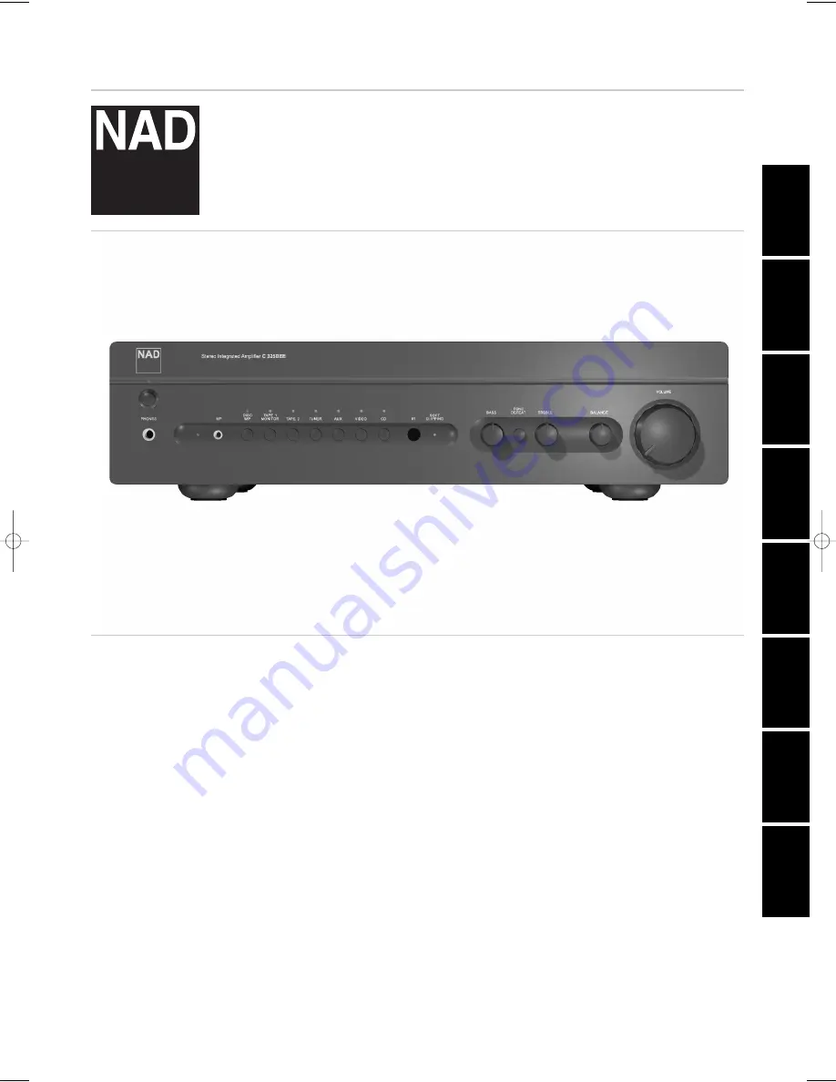 NAD C325BEE Owner'S Manual Download Page 1