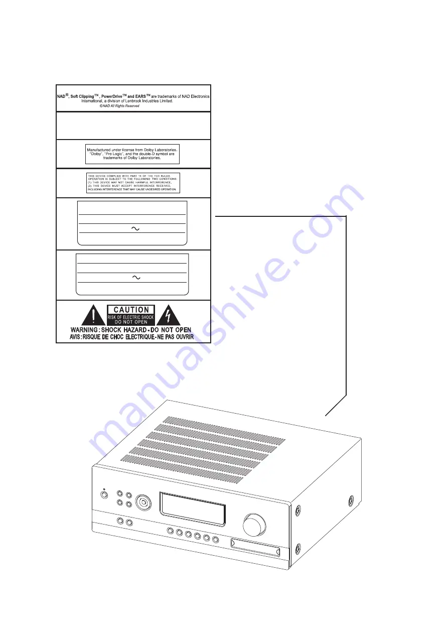 NAD T755 Скачать руководство пользователя страница 2