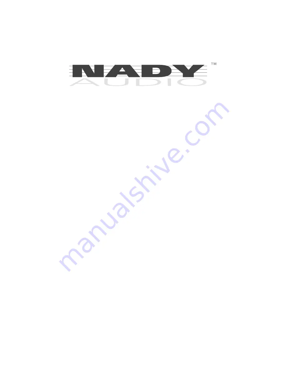 Nady Audio GEQ 215 Скачать руководство пользователя страница 2