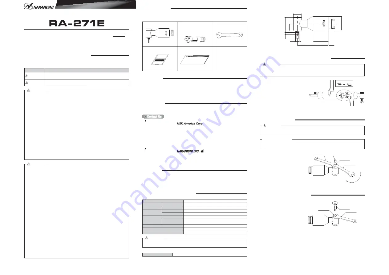 Nakanishi RA-271E Скачать руководство пользователя страница 1