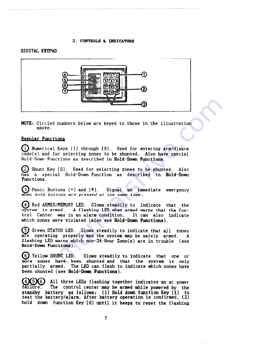 NAPCO Magnum Alert-825HS Operating & Installation Instructions Manual Download Page 7