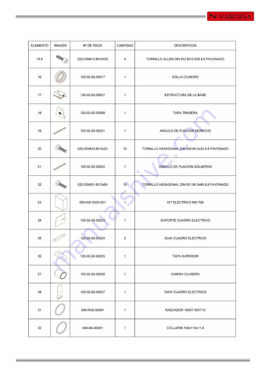 NARGESA MX700 Instruction Book Download Page 31