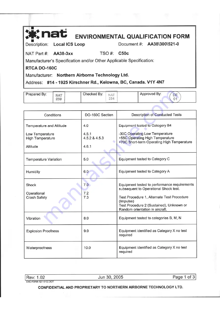 Nat AA38-3 Series Installation And Operation Manual Download Page 19