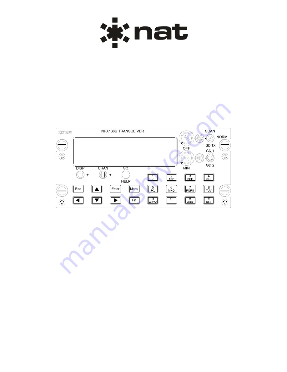 Nat NPX136D Series Скачать руководство пользователя страница 1