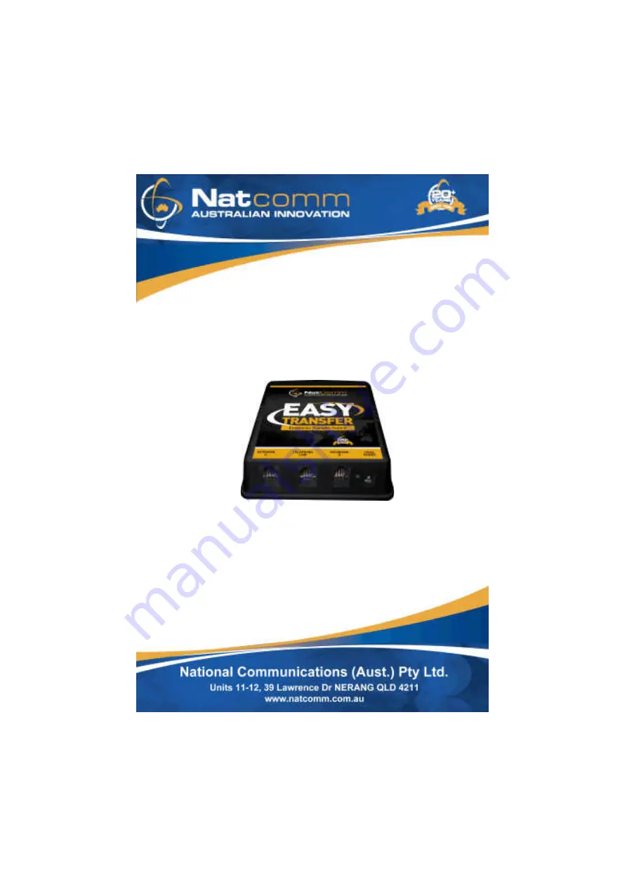 NatComm EASY-TRANSFER User Manual Download Page 1