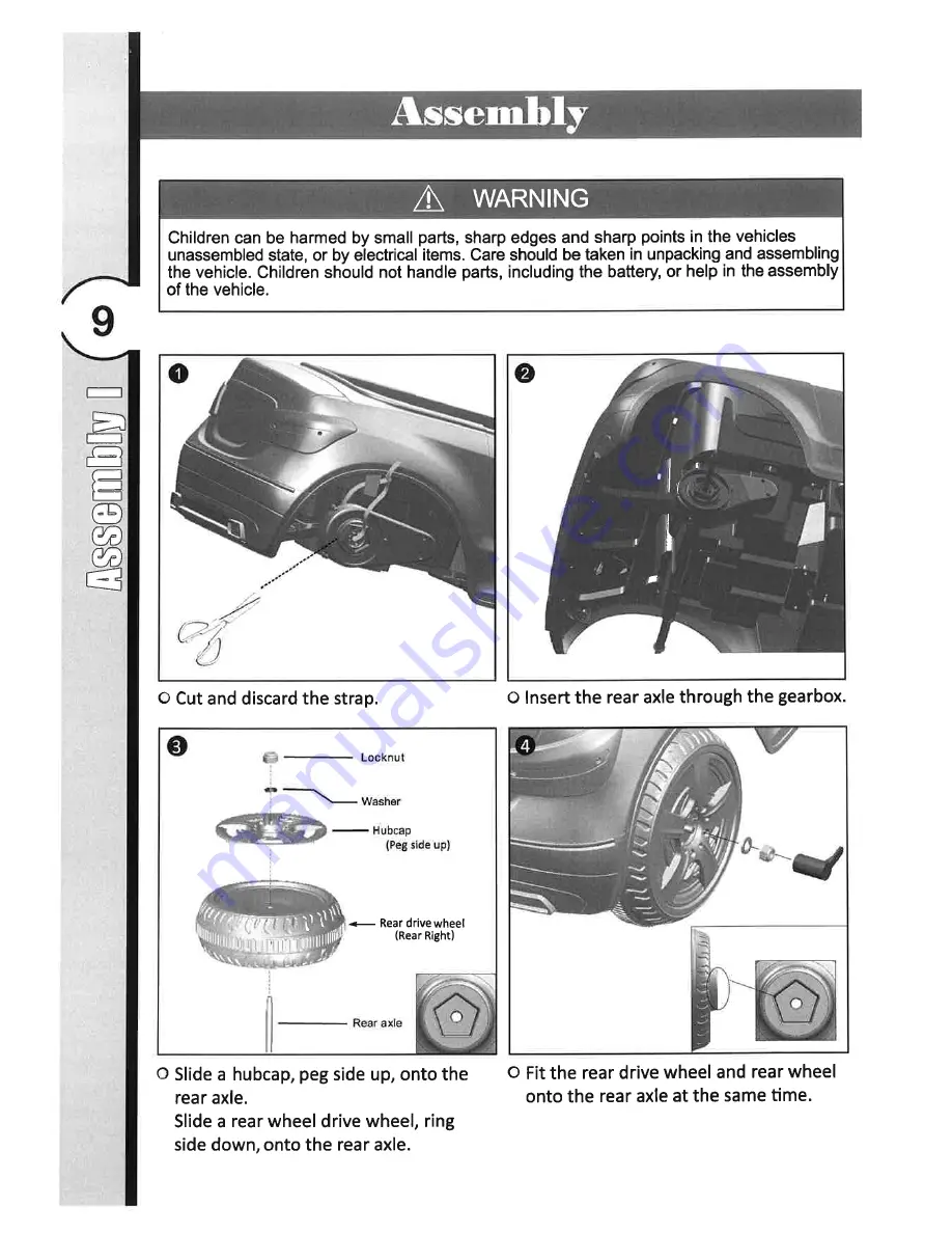 National Products 0770 6V E-Class Mercedes-Benz Скачать руководство пользователя страница 9