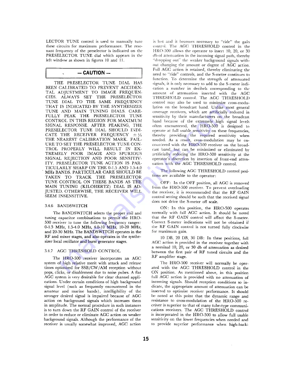 National Radio HRO-500 Manual Download Page 17