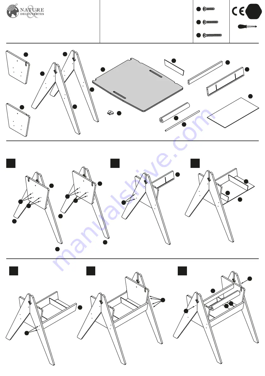 NATURE & DECOUVERTES MON ATELIER TRANSFORMABLE Скачать руководство пользователя страница 1