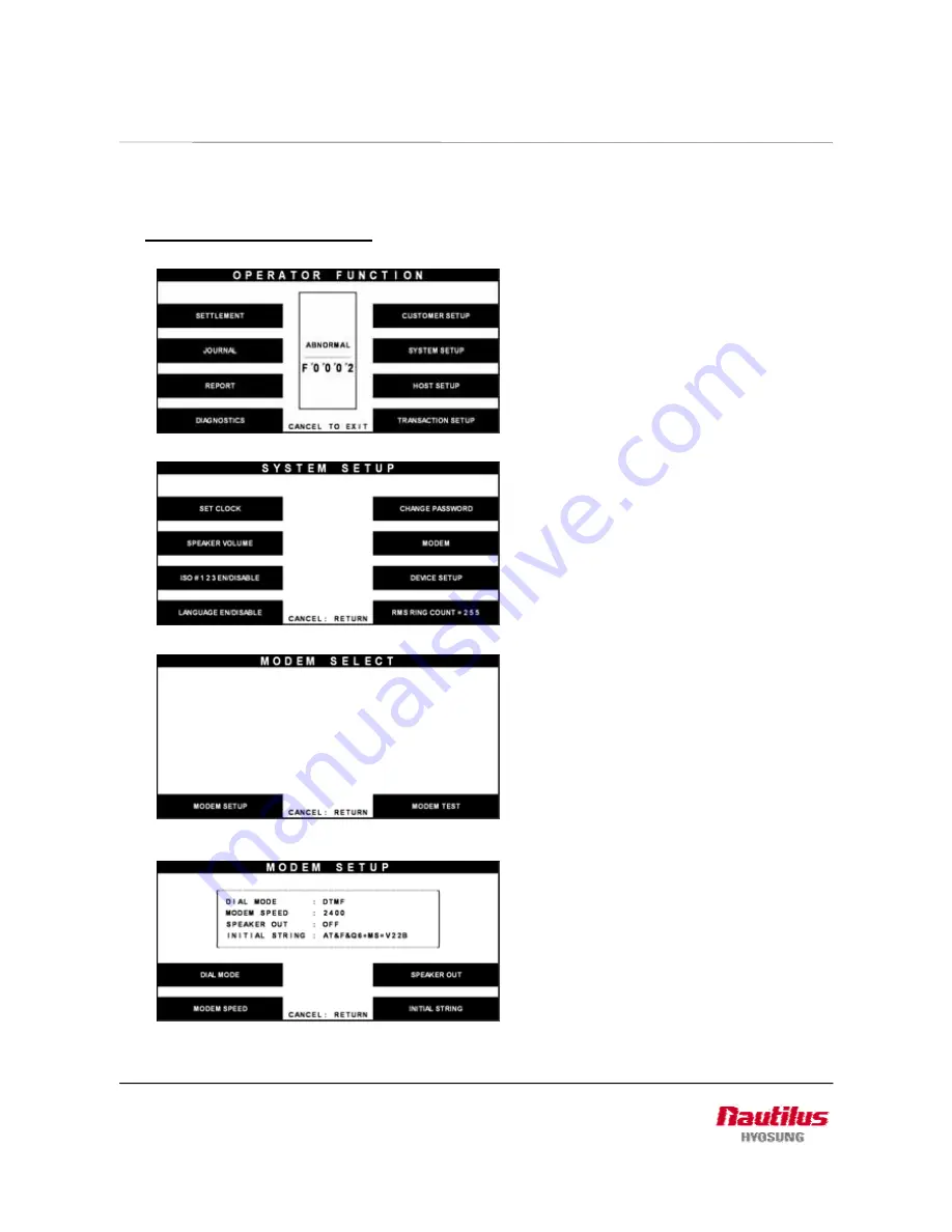 Nautilus NH-1800 Operator'S Manual Download Page 110