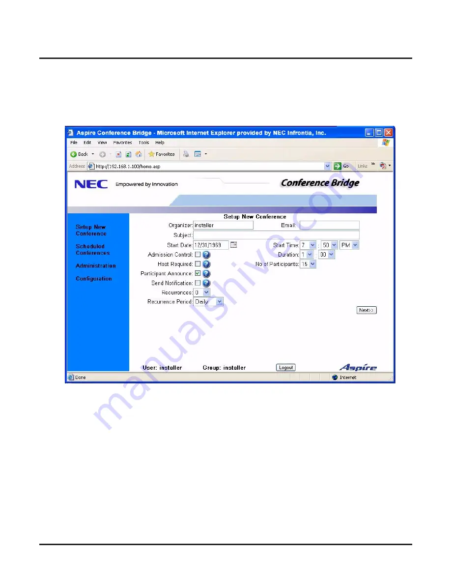 NEC 0891069 Скачать руководство пользователя страница 19