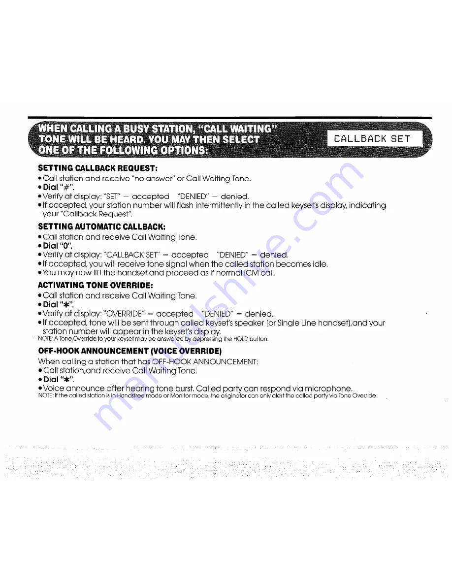 NEC Electra 16/48 User Manual Download Page 5