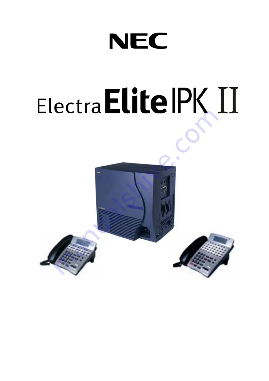 NEC Electra Ellte IPK II Скачать руководство пользователя страница 3