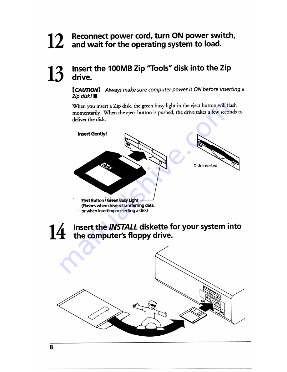 NEC FZ110A - Zip 100MB - 100 MB ZIP Drive Installation Manual Download Page 10