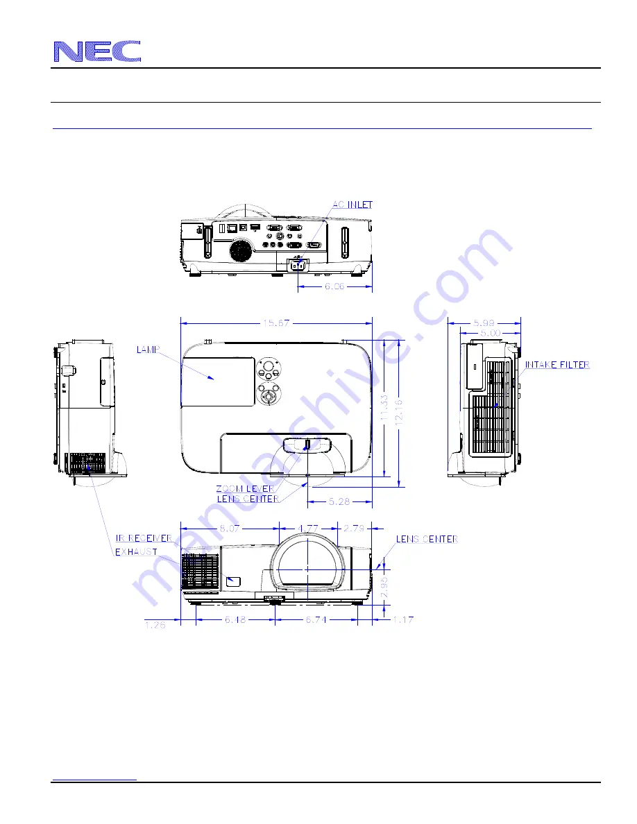 NEC M300XS Скачать руководство пользователя страница 3