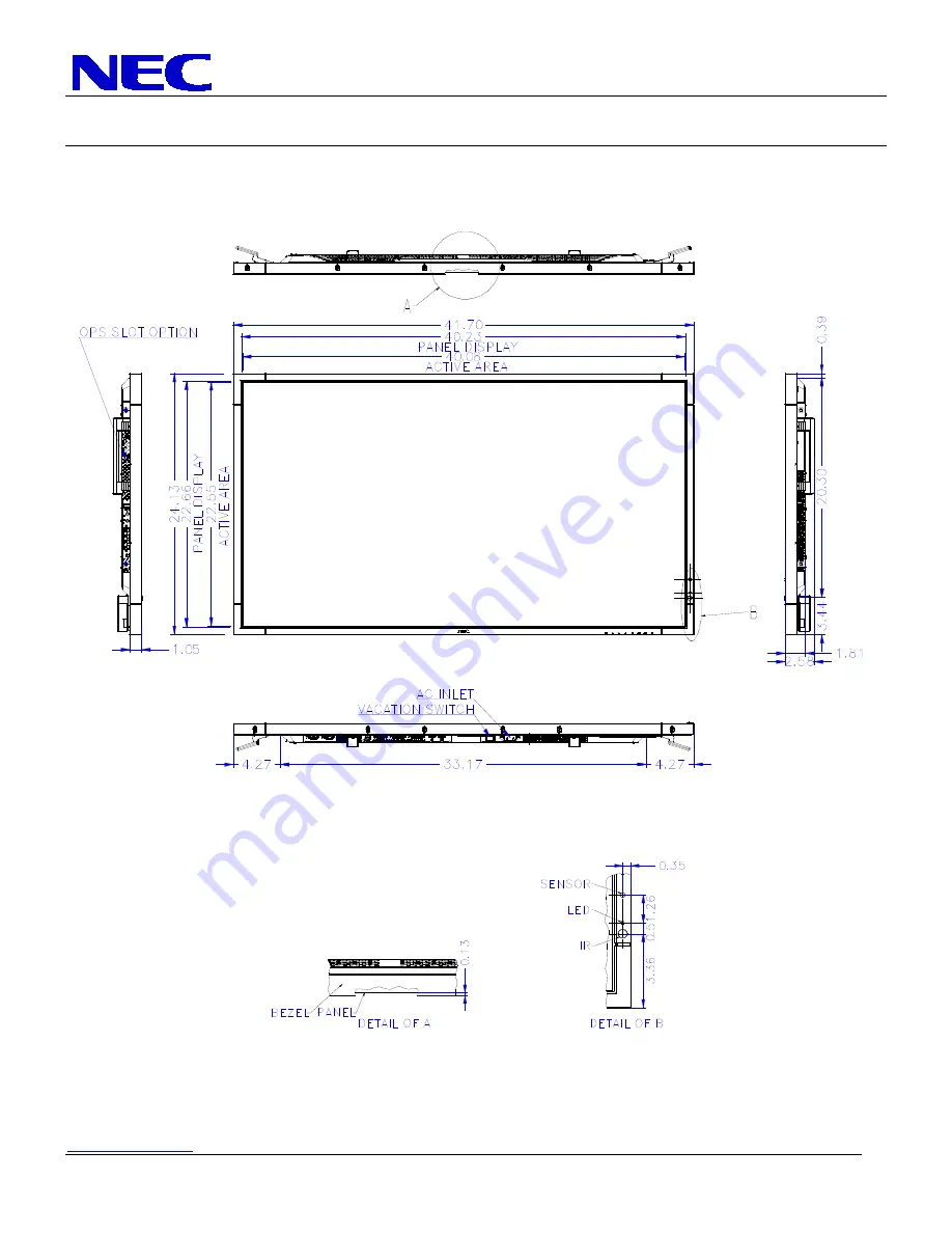 NEC MultiSync X462S Скачать руководство пользователя страница 3