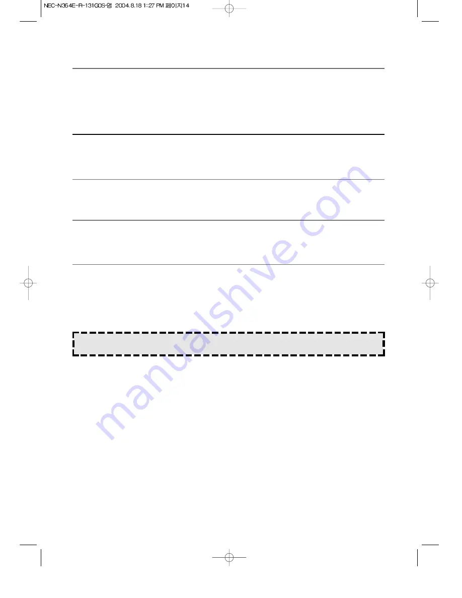 NEC N364E Operating Instructions Manual Download Page 15