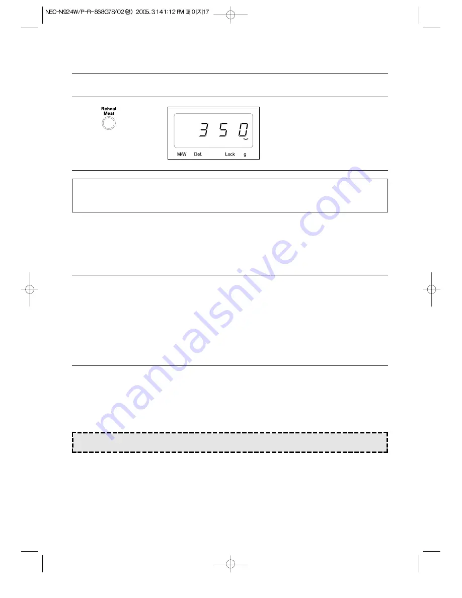 NEC N924P Operating Instructions & Cook Book Download Page 18