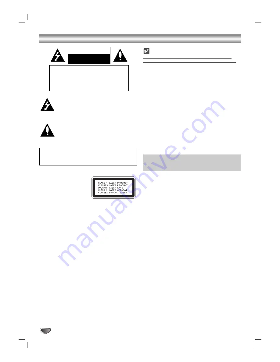 NEC NDV-24 Owner'S Manual Download Page 2