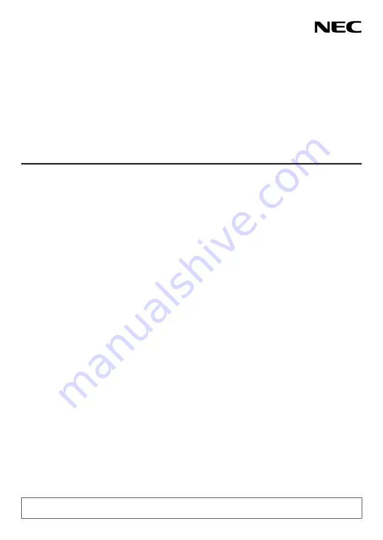 NEC NP-PE506UL User Manual Download Page 1