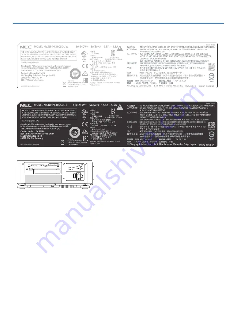 NEC NP-PX1005QL-B User Manual Download Page 11