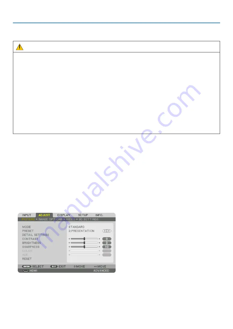 NEC NP-PX602WL-W-36 User Manual Download Page 51