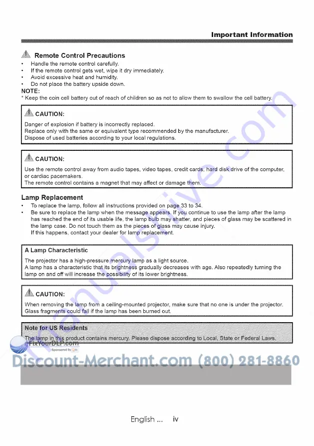 NEC NP100 - SVGA DLP Projector User Manual Download Page 7