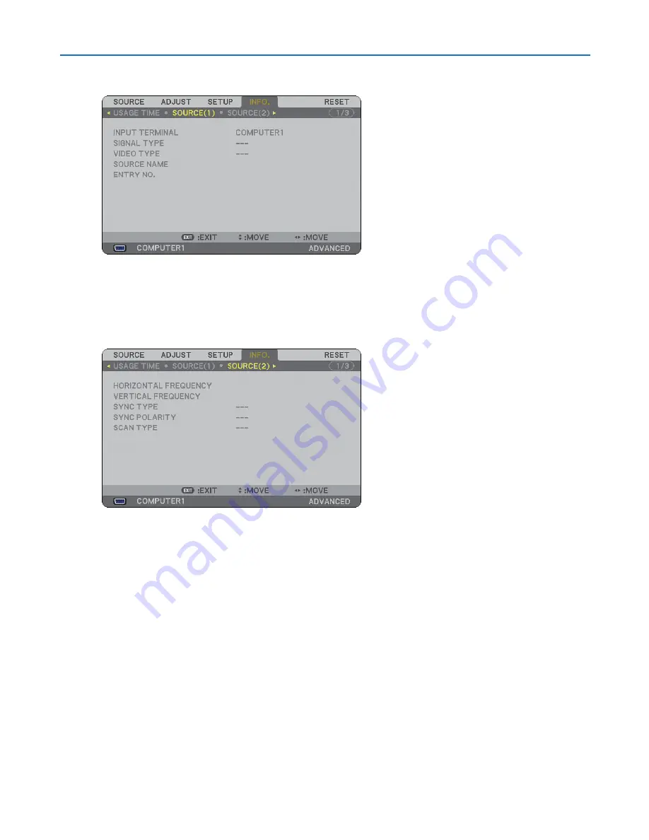 NEC NP1250 Series User Manual Download Page 144