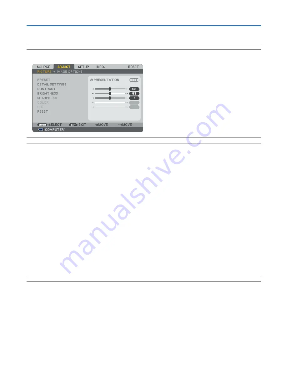 NEC NP400 Series User Manual Download Page 54