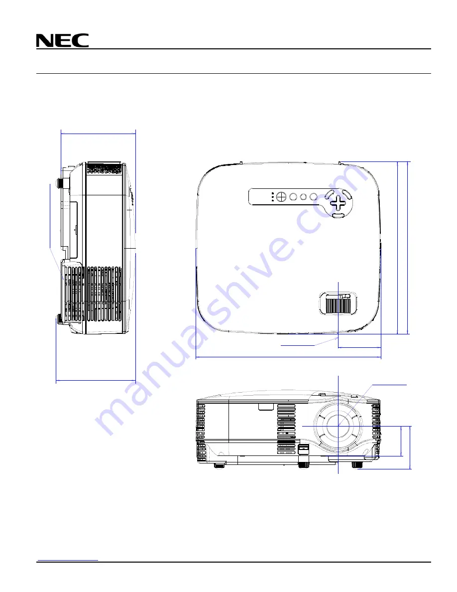 NEC NP905 - XGA LCD Projector Installation Manual Download Page 3