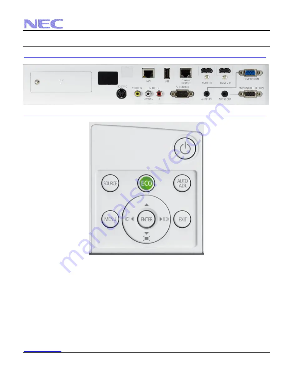 NEC P502HL Installation Manual Download Page 8