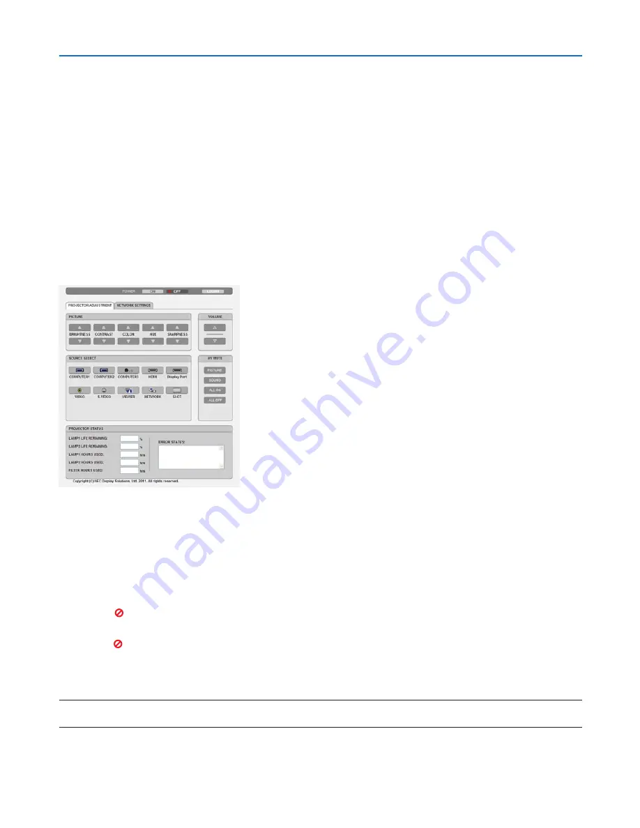 NEC PH1000U User Manual Download Page 73