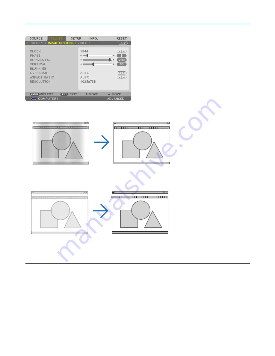 NEC PH1000U User Manual Download Page 130