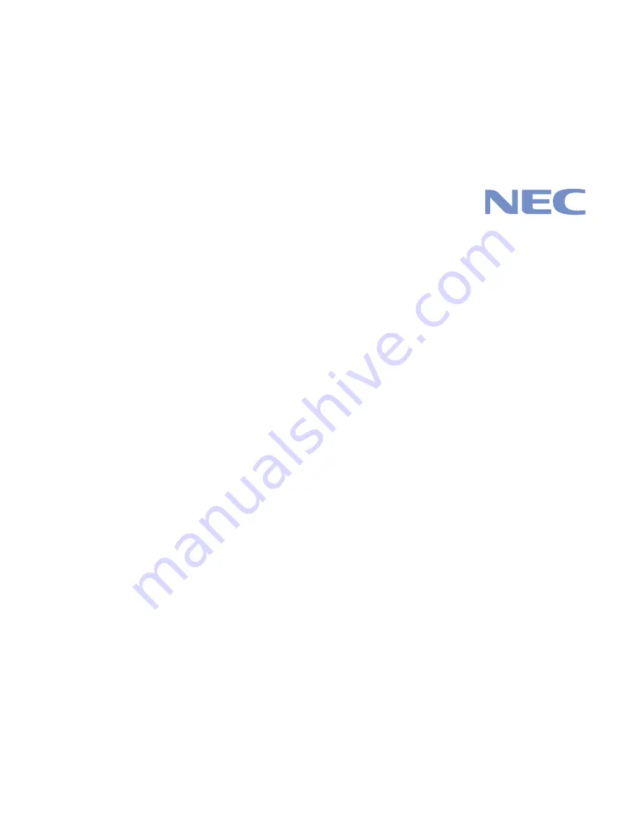 NEC SuperScript 1400 Скачать руководство пользователя страница 1