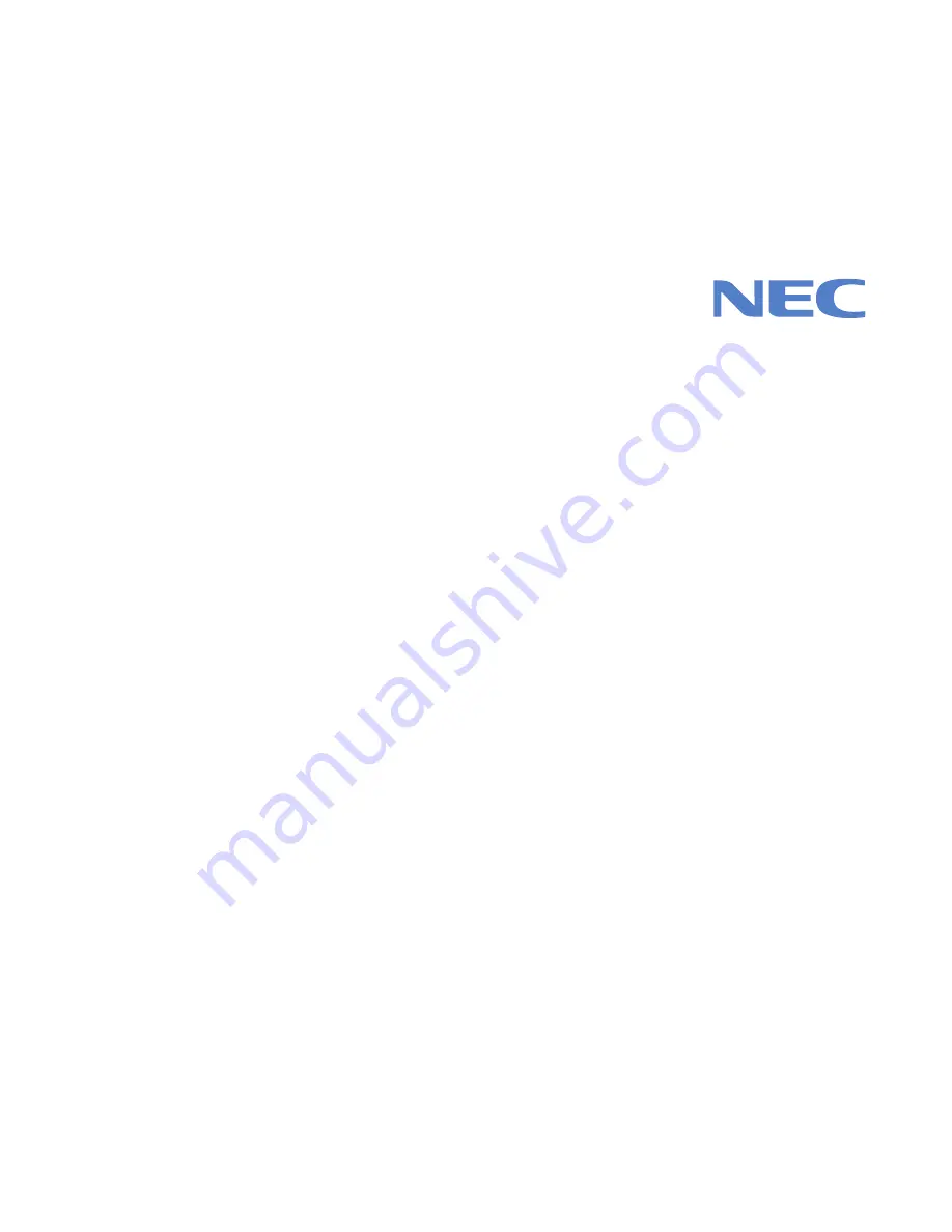 NEC SuperScript 1800 User Manual Download Page 1