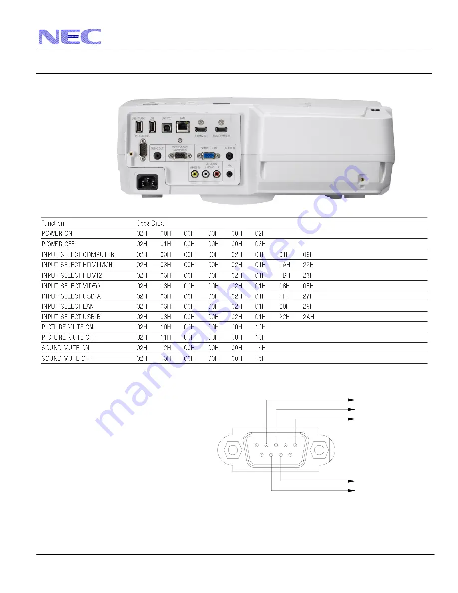 NEC UM351W Installation Manual Download Page 8