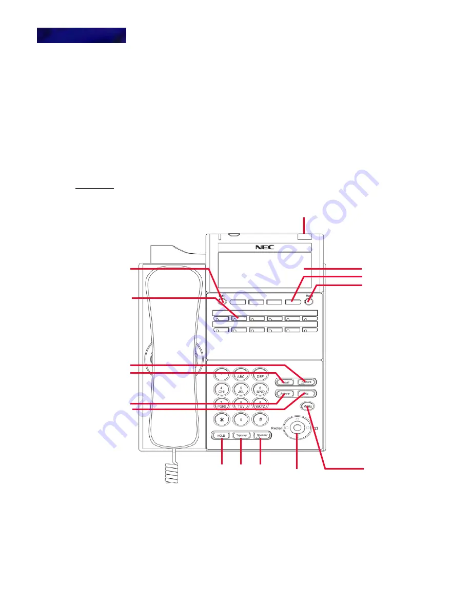 NEC UNIVERGE DT700 User Manual Download Page 36