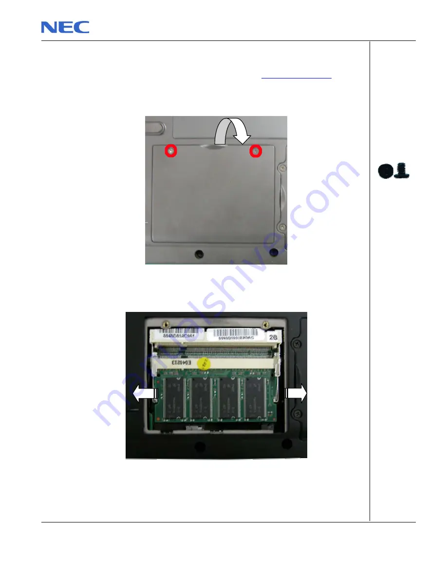 NEC Versa M540/PB EasYnote R7 Disassembly Manual Download Page 8