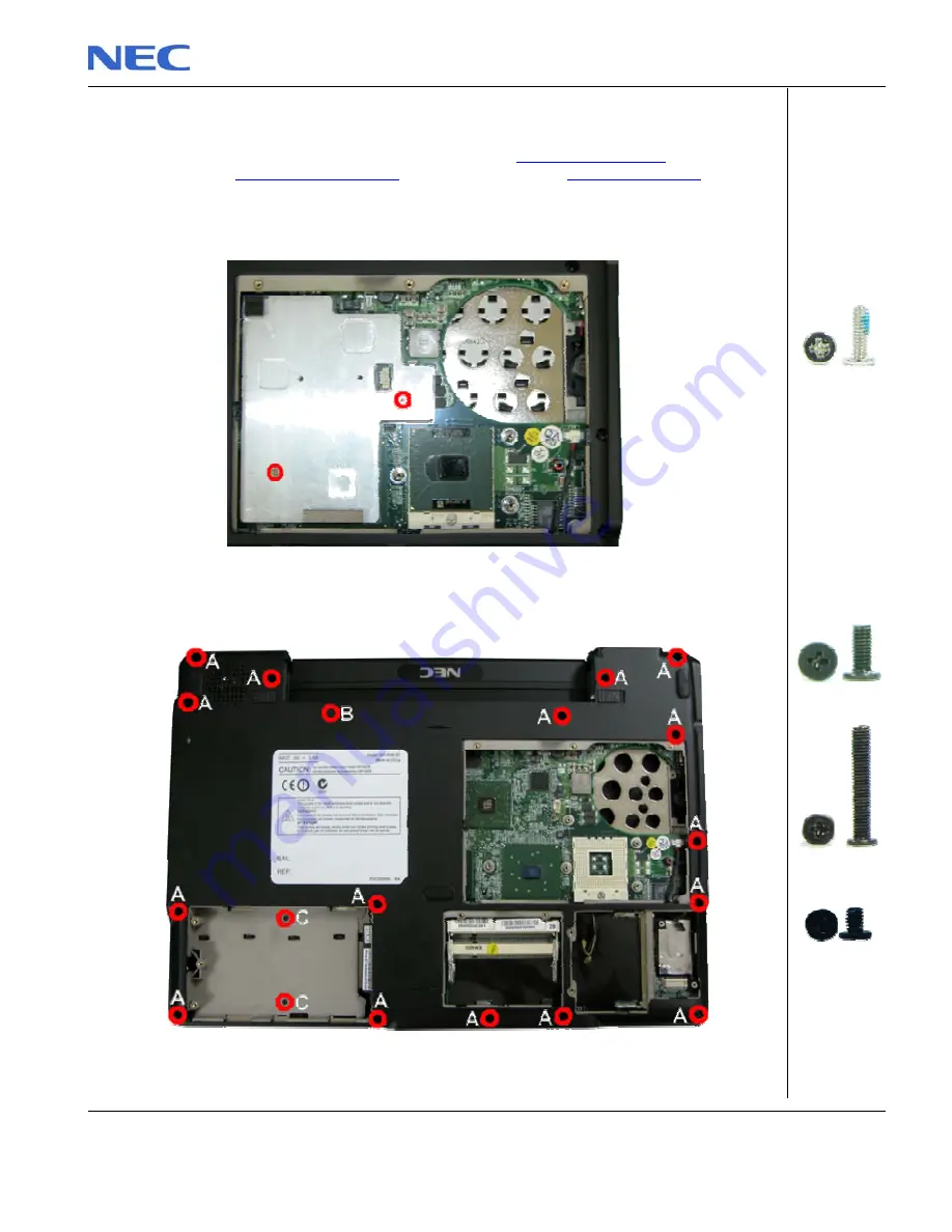 NEC Versa M540/PB EasYnote R7 Disassembly Manual Download Page 13