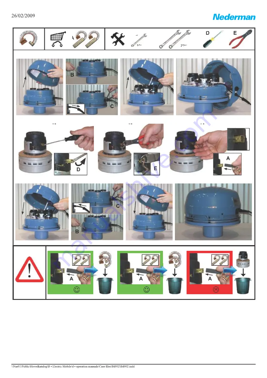 Nederman Bb216 Instruction Manual Download Page 28