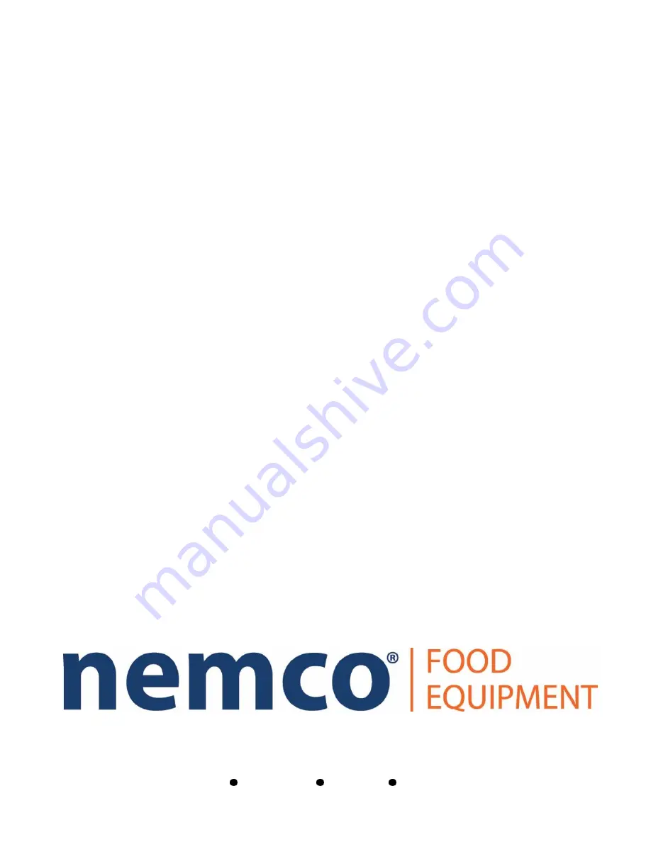 Nemco 9100 Installation And Operating Instructions Manual Download Page 11