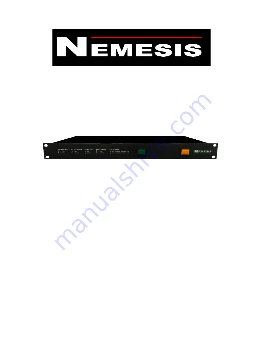 Nemesis MADISW User Manual Download Page 1