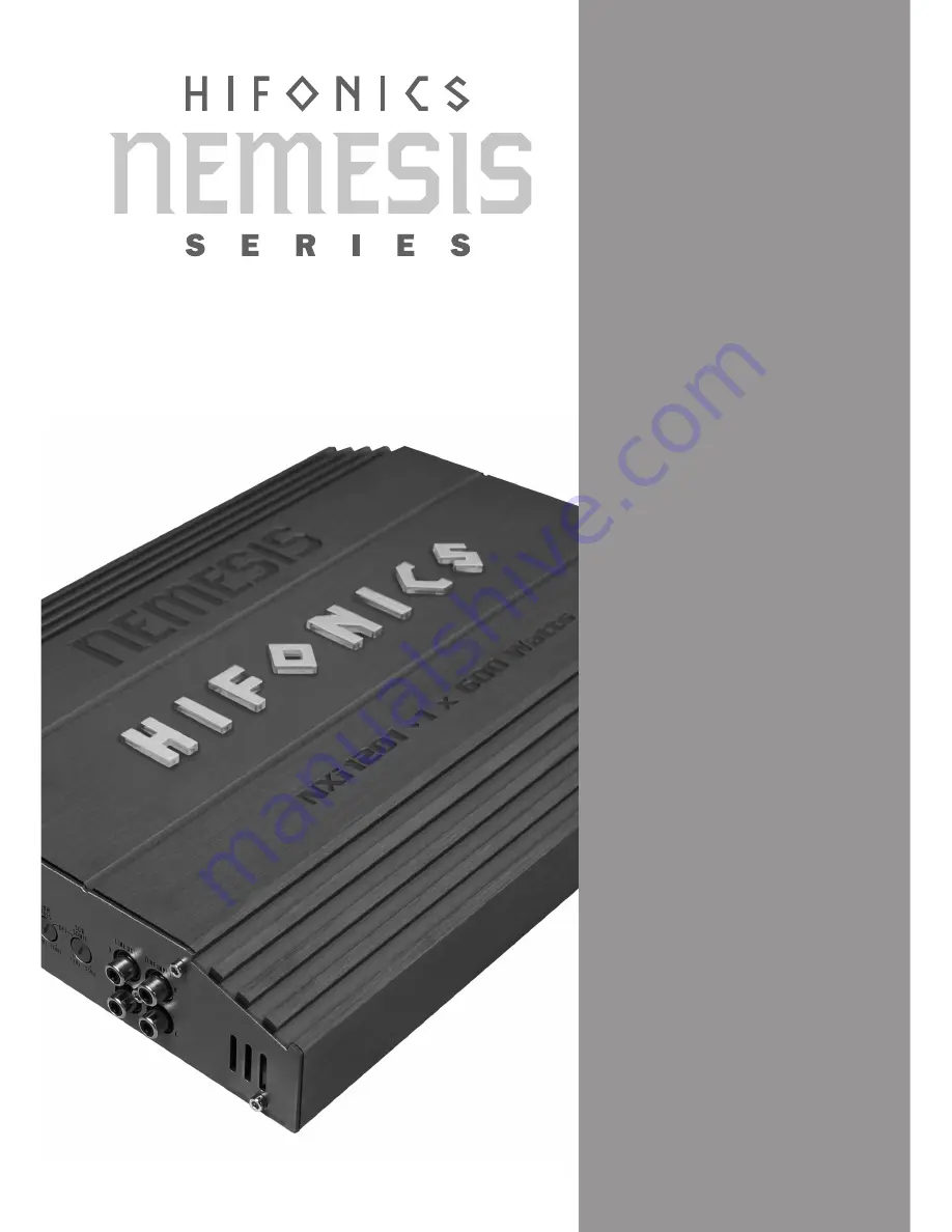 Nemesis NXi1201 User Manual Download Page 1