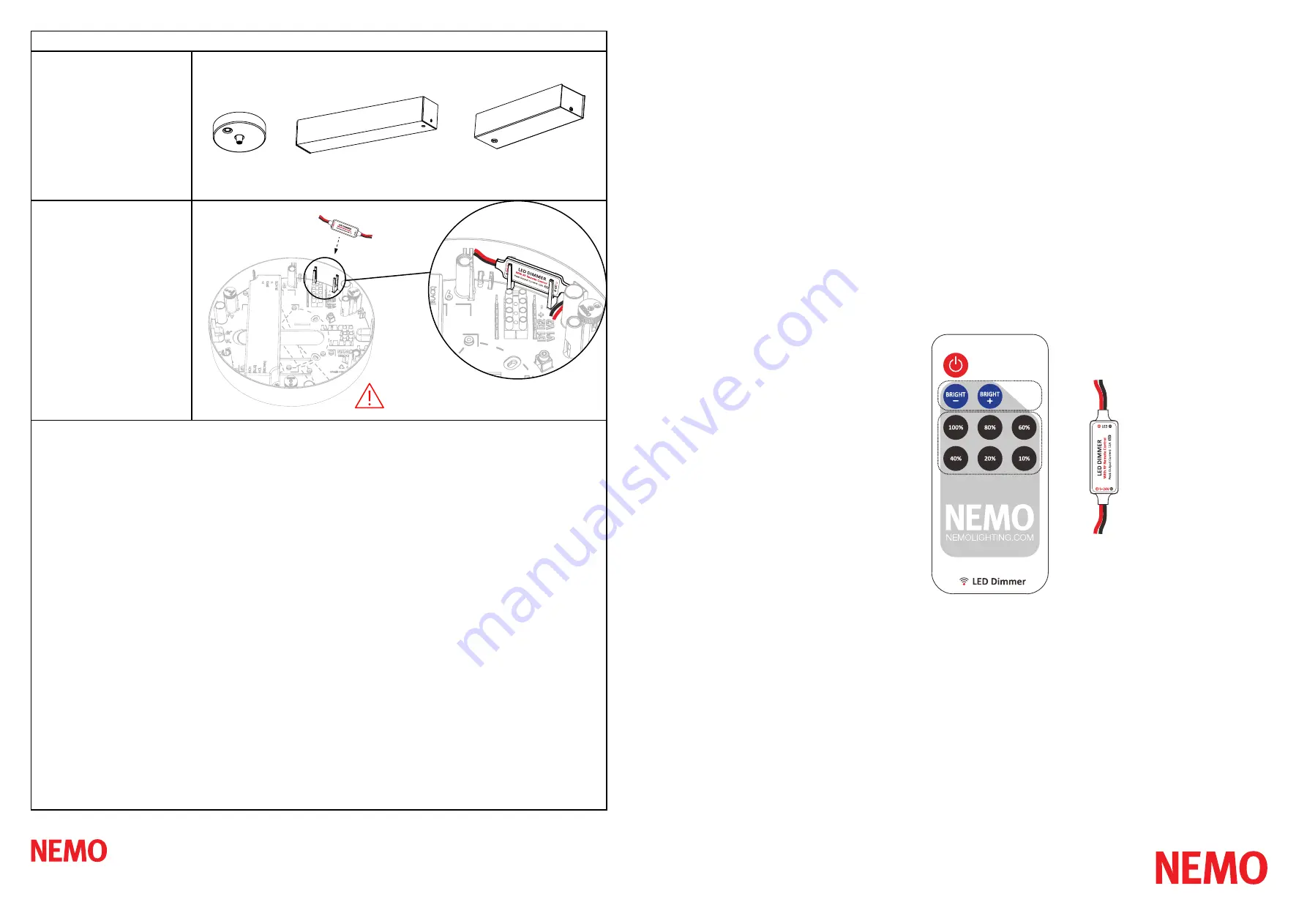 Nemo DIMMER + Скачать руководство пользователя страница 1