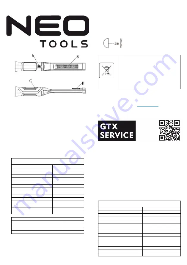 NEO TOOLS 99-043 Original Instruction Manual Download Page 1