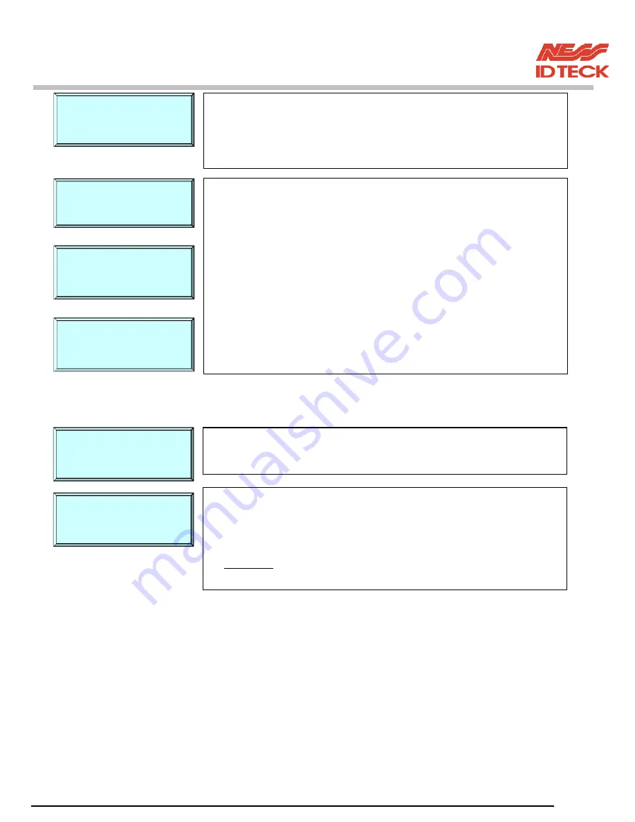 NESS ID TECK Finger007 User Manual Download Page 29