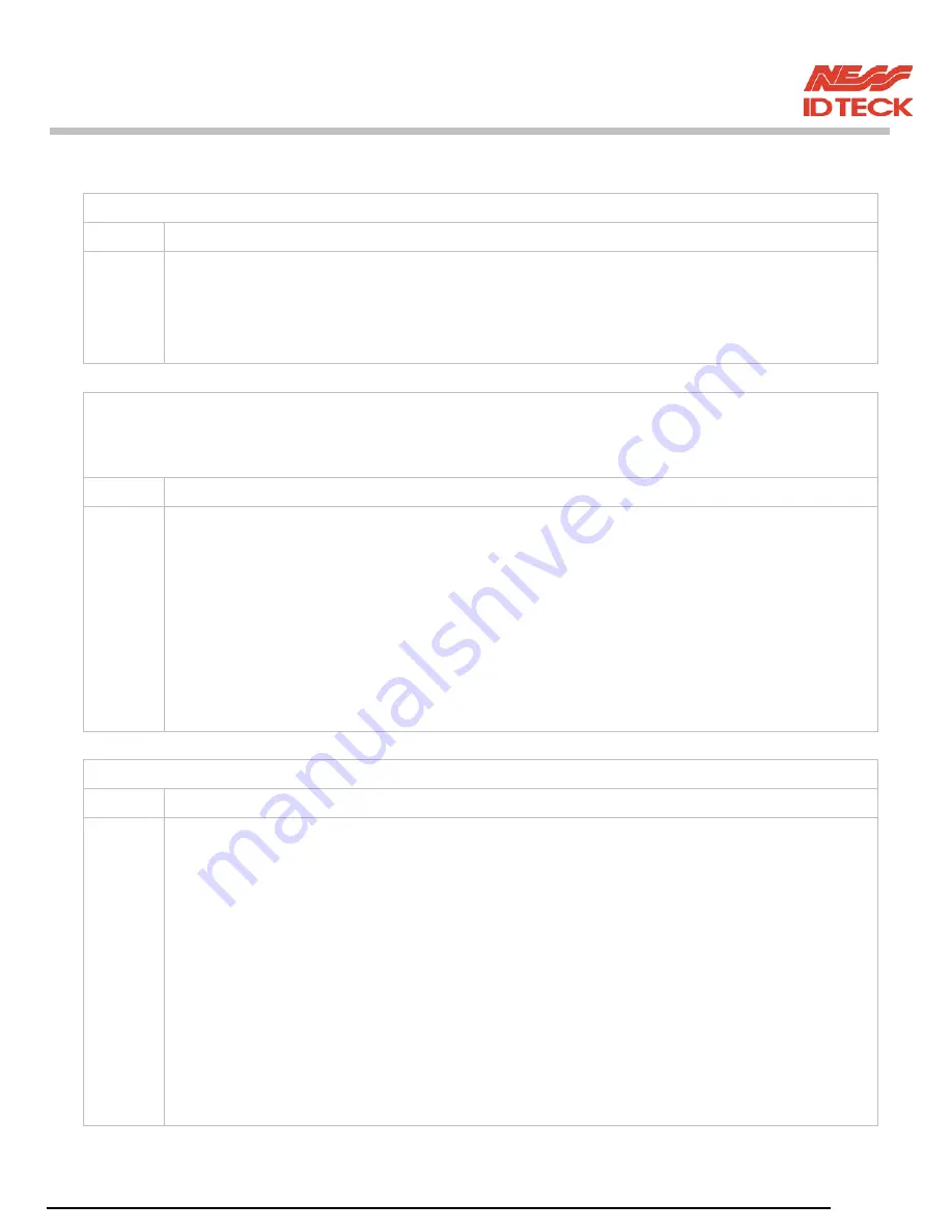 NESS ID TECK Finger007 User Manual Download Page 51